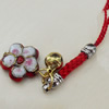 Mobile Decoration, Cloisonne, Length about:3.346-inch, Pendant width about:16mm, Sold by Strand