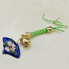 Mobile Decoration, Cloisonne, Length about:3.54-inch, Pendant width about:22mm, Sold by Strand