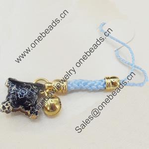 Mobile Decoration, Cloisonne, Length about:3.228-inch, Pendant width about:20mm, Sold by Strand