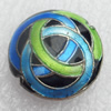 Cloisonne Beads, Flat Round, 20x8mm, Hole:Approx 1.5mm, Sold by PC