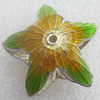 Cloisonne Beads, Star, 21x13mm, Hole:Approx 1.5mm, Sold by PC