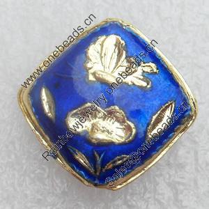 Cloisonne Beads, Diamond, 18x6mm, Hole:Approx 1.5mm, Sold by PC
