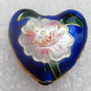 Cloisonne Beads, Heart, 18x19x7mm, Hole:Approx 1.5mm, Sold by PC