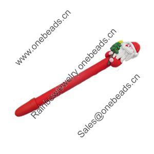 Pen, Fimo Material, width:10mm, Length about:6.29-inch, Sold by Dozen