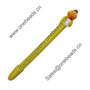 Pen, Fimo Material, width:10mm, Length about:6.29-inch, Sold by Dozen