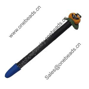 Pen, Fimo Material, width:10mm, Length about:6.29-inch, Sold by Dozen