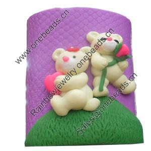 Pencil vase, Fimo Material, Size about:72x88mm, Sold by PC