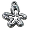 Pendant Zinc Alloy Jewelry Findings Lead-free, 15x17mm, Hole:2mm, Sold by Bag
