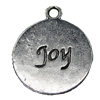 Pendant Zinc Alloy Jewelry Findings Lead-free, 18x21mm, Hole:2mm, Sold by Bag