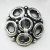 Bead Caps Zinc Alloy Jewelry Findings Lead-free, 8mm, Hole:2mm, Sold by Bag