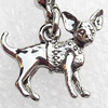 Zinc Alloy Charm/Pendants, Nickel-free & Lead-free, A Grade Animal 16x19mm, Sold by PC