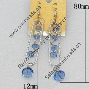 Iron Earrings, 12x80mm, Sold by Dozen