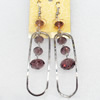 Iron Earrings, 15x80mm, Sold by Dozen