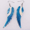 Iron Earrings, Wing, 21x87mm, Sold by Dozen