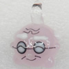 Handmade Lampwork Pendant, 17x23mm, Hole:Approx 3mm, Sold by PC
