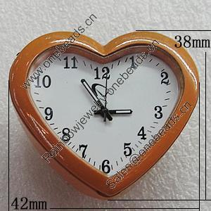 Fashional Watch, Metal Zinc Alloy, Decorations, Heart 42x38mm, Sold by PC