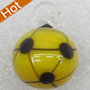Handmade Lampwork Pendant, 17x22mm, Hole:Approx 3mm, Sold by PC