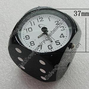 Fashional Watch, Metal Zinc Alloy, Decorations, Cube 37mm, Sold by PC