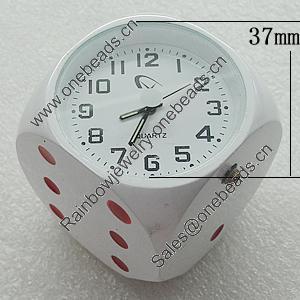 Fashional Watch, Metal Zinc Alloy, Decorations, Cube 37mm, Sold by PC