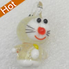 Handmade Lampwork Pendant, 17x28mm, Hole:Approx 3mm, Sold by PC