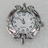 Fashional Watch Face,Zinc Alloy, 31x24mm, Sold by PC