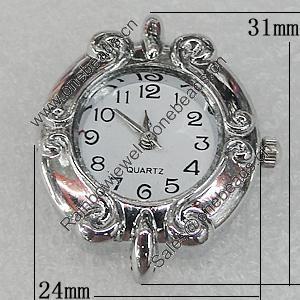 Fashional Watch Face,Zinc Alloy, 31x24mm, Sold by PC