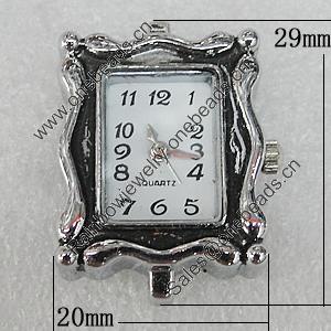 Fashional Watch Face,Zinc Alloy, 29x20mm, Sold by PC