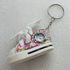 Key Chain With Watch, Shoes 74x35x40mm, Sold by PC