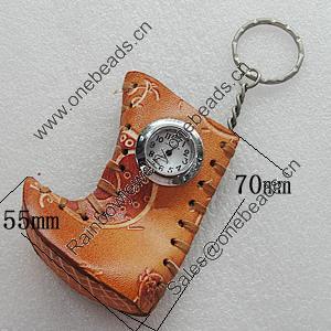Key Chain With Watch, Boot 70x55mm, Sold by PC