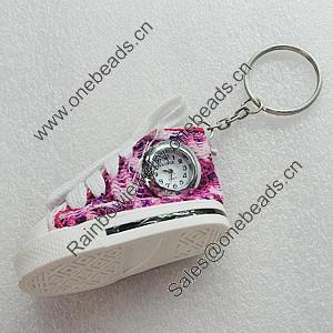 Key Chain With Watch, Shoes 74x35x40mm, Sold by PC