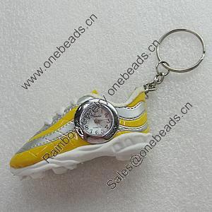 Key Chain With Watch, Shoes 75x24mm, Sold by PC