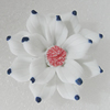 Porcelain Pendants, Flower 41mm Hole:4mm, Sold by PC