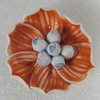 Porcelain Pendants, Flower 45mm, Sold by PC