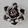 Porcelain Beads, Flower 41mm Hole:3mm, Sold by PC