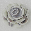 Porcelain Pendants, Flower 44mm Hole:4mm, Sold by PC