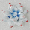 Porcelain Pendants, Flower 45mm Hole:4.5mm, Sold by PC