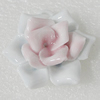 Porcelain Pendants, Flower 38mm Hole:5mm, Sold by PC