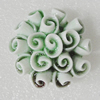 Porcelain Beads, Flower 38mm Hole:3mm, Sold by PC