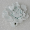 Porcelain Cabochons, No Hole Headwear & Costume Accessory, Flower size:47x47mm Hole:8x4mm, Sold by PC