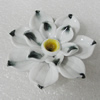 Porcelain Pendants, Flower 40mm Hole:5mm, Sold by PC