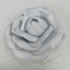 Porcelain Pendants, Flower 42mm Hole:4mm, Sold by PC