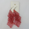 Acrylic Earrings, 47x33mm, Sold by Group