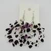 Acrylic Earrings, Flower 49mm, Sold by Group