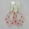 Acrylic Earrings, Horse Eye 67x45mm, Sold by Group