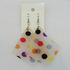 Acrylic Earrings, Nugget 64x54mm, Sold by Group