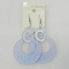 Acrylic Earrings, Flat Round 44mm, Sold by Group