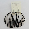 Acrylic Earrings, Flat Round 60mm, Sold by Group