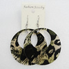 Acrylic Earrings, Flat Round 60mm, Sold by Group