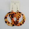 Acrylic Earrings, Flat Round 60mm, Sold by Group