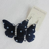 Acrylic Earrings, Butterfly 59x40mm, Sold by Group